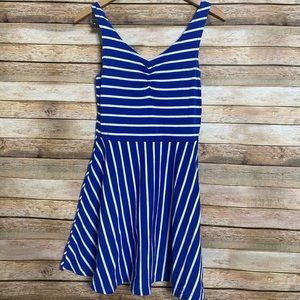 Striped Dress| Blue and White| Size M